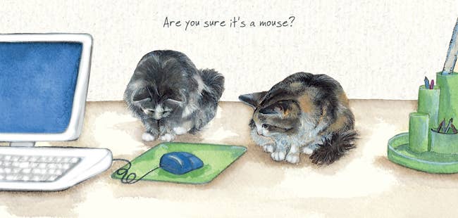Office Cats Greeting Card