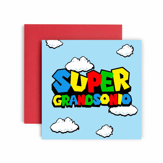 Super Grandson Birthday Gaming Card