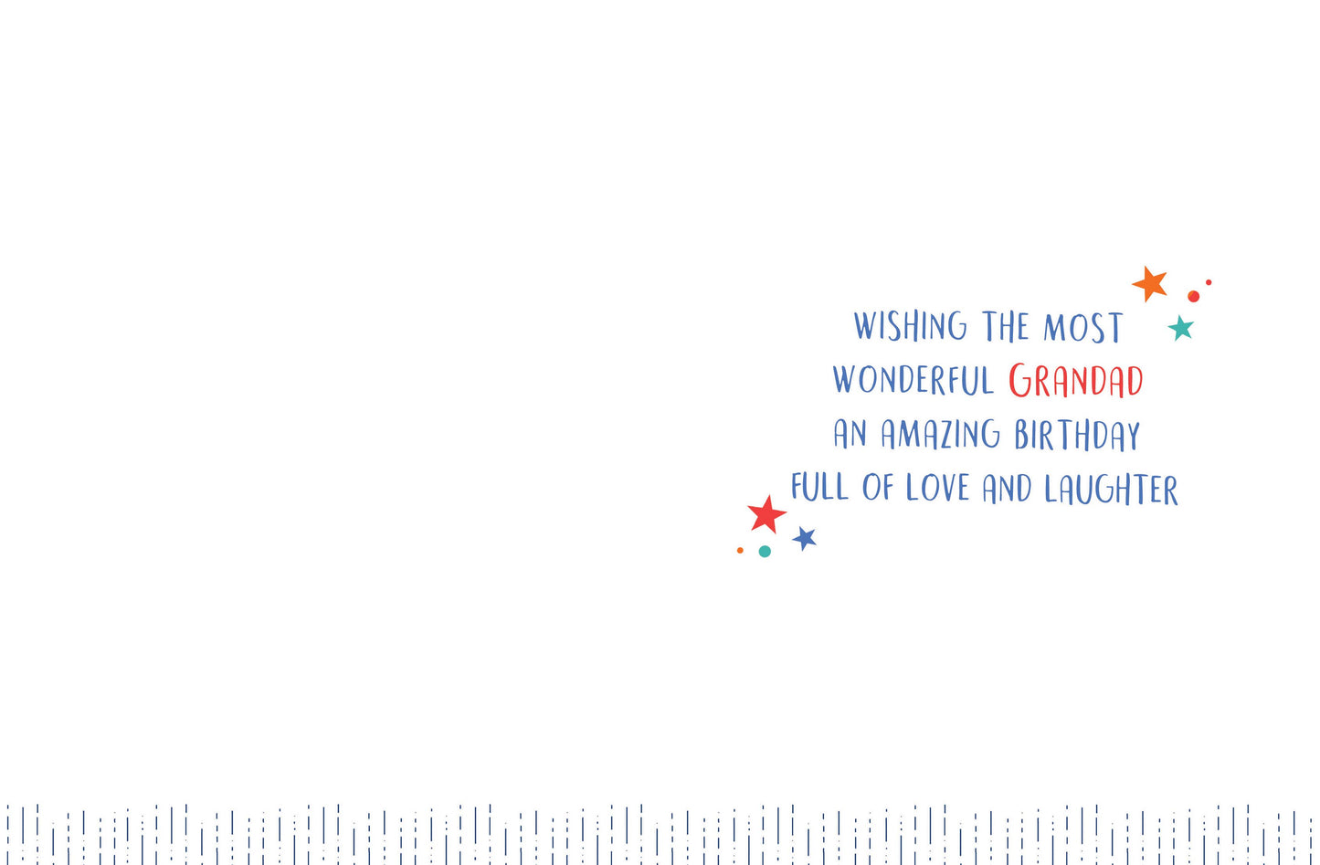 Birthday Card, Grandad, Cakes On Red