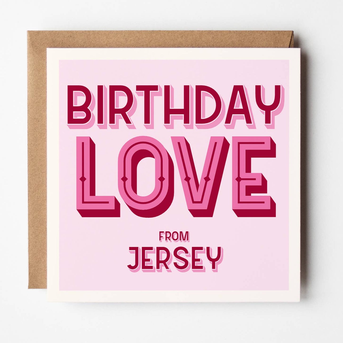 Birthday Love - Add Town Customised Card