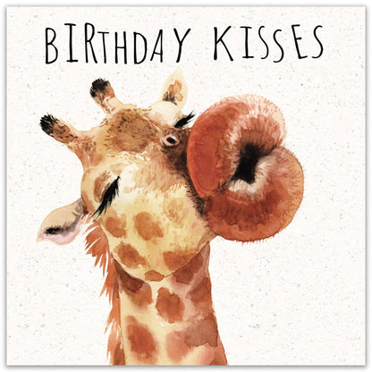 Birthday Kisses - Funny Birthday Card