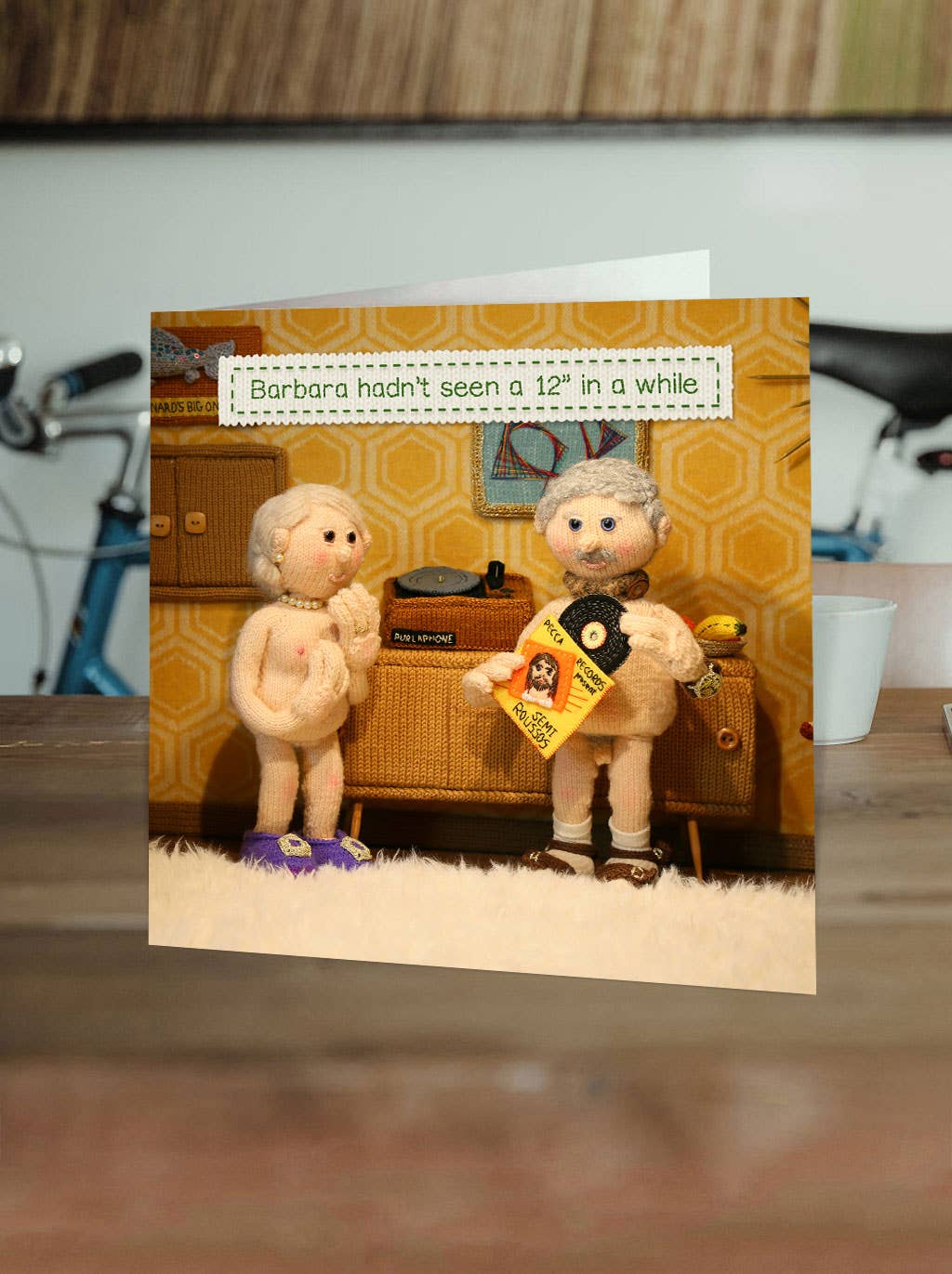 Funny Birthday Card - 12" by Nudinits