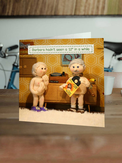 Funny Birthday Card - 12" by Nudinits