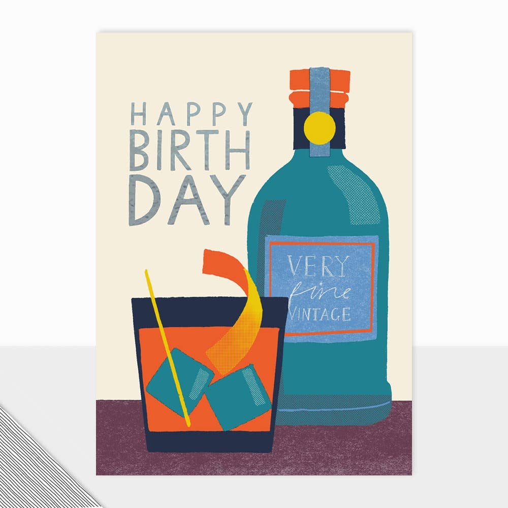 Honcho Collection - Happy Birthday Card - Vintage
