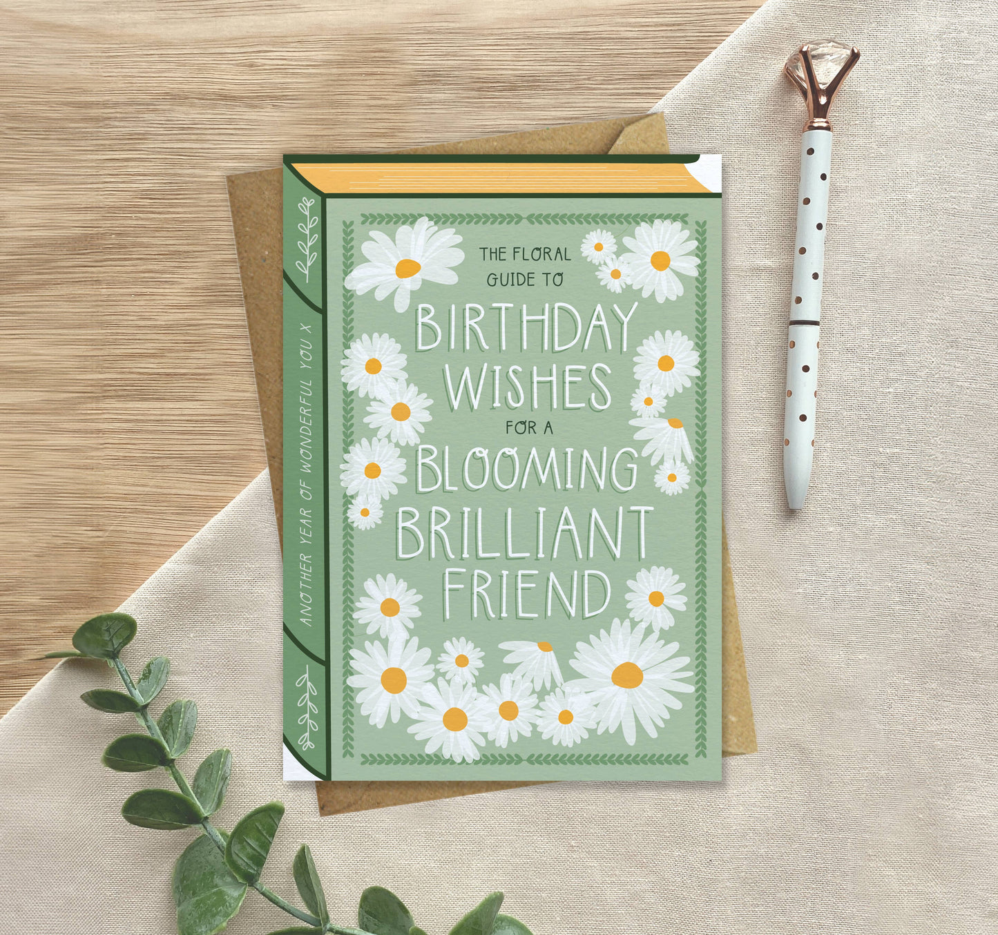 Blooming Brilliant Friend – Luxury Book Birthday Card