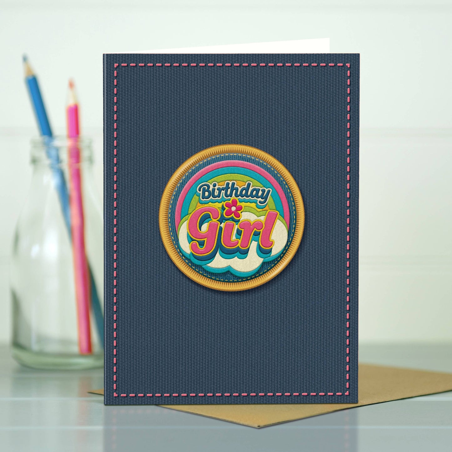 NAP14 Birthday card, birthday girl