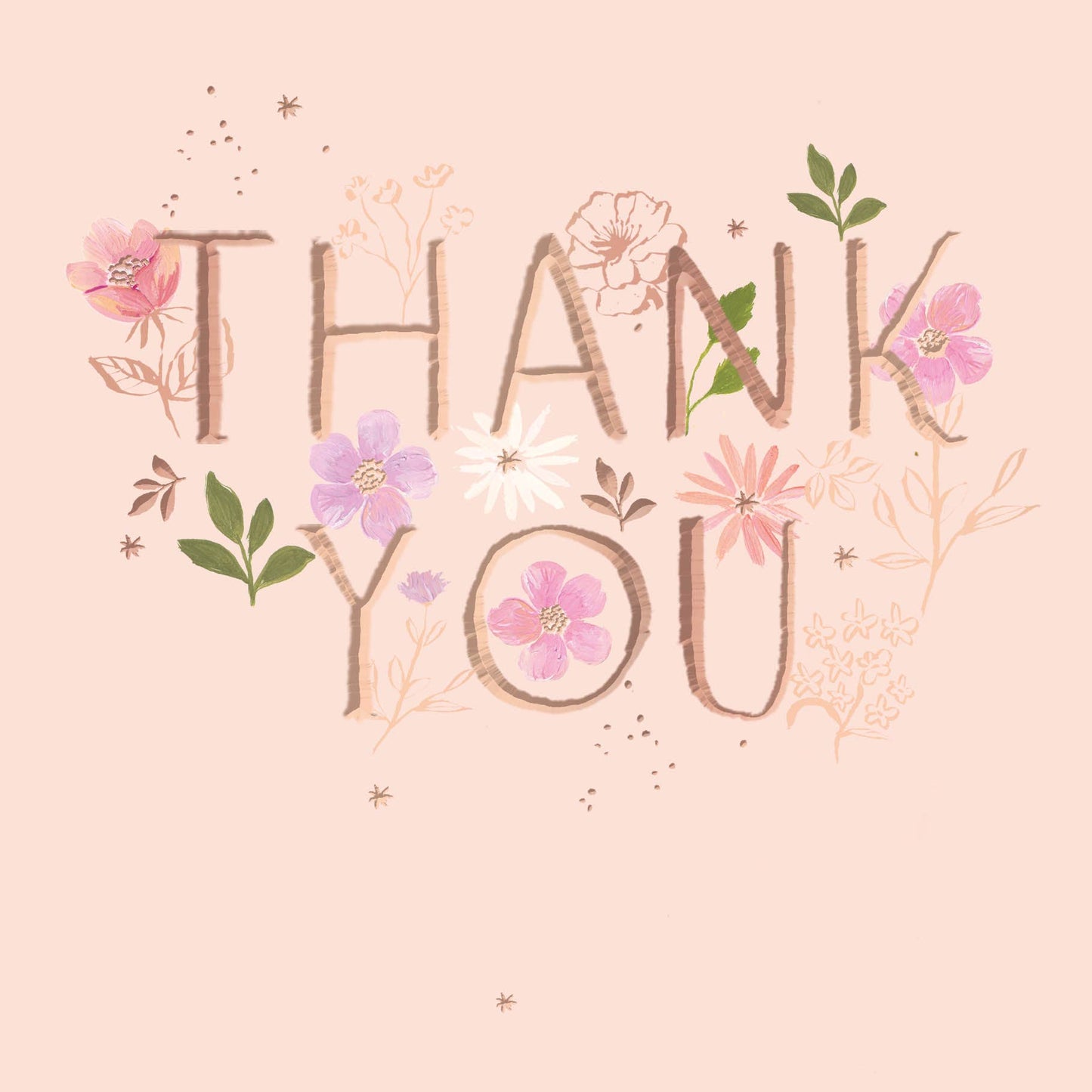 Botanique Thank You Type And Flowers