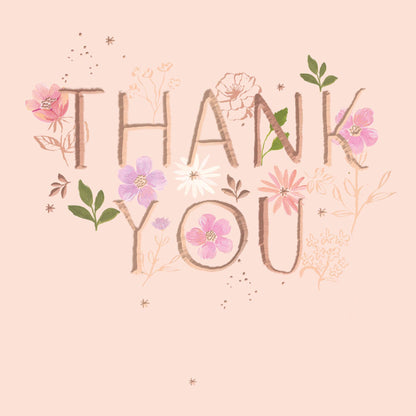 Botanique Thank You Type And Flowers