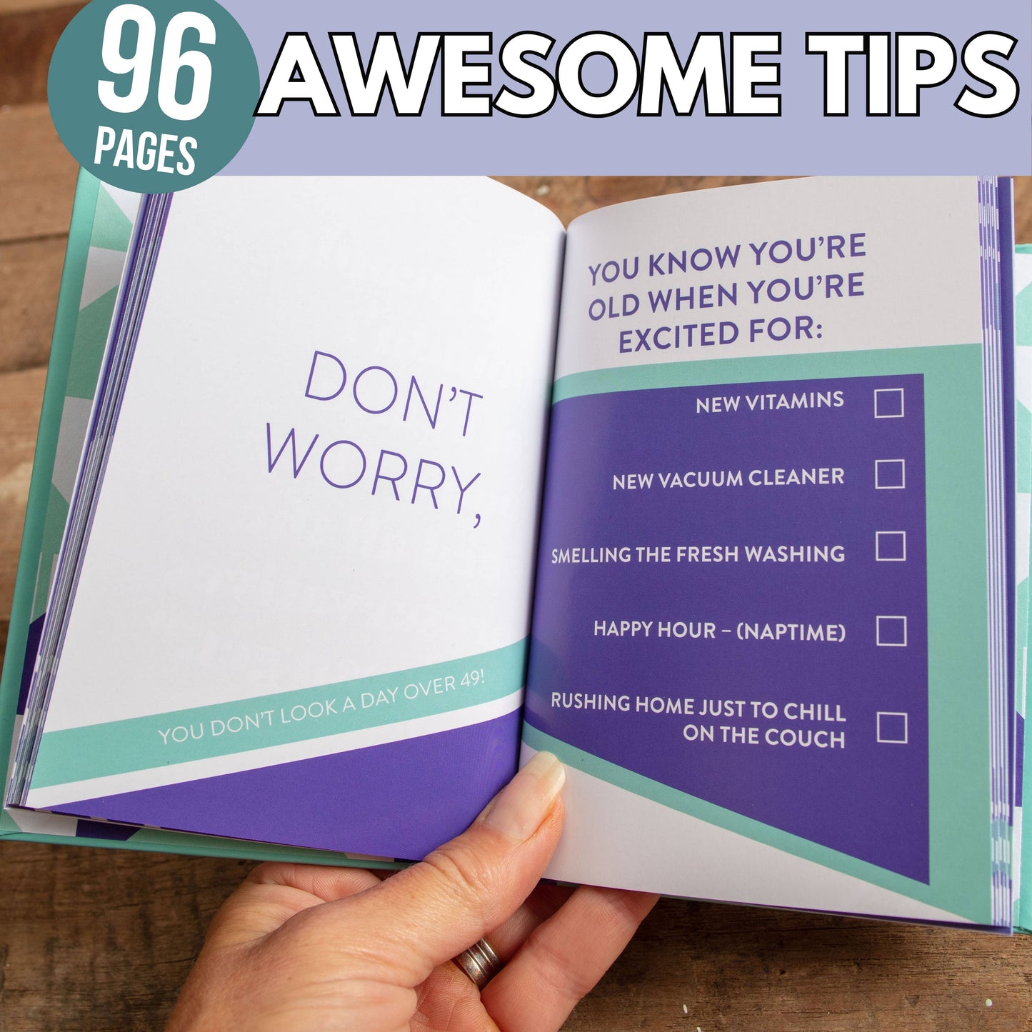 50: Older (Possibly Wiser) - Fun Age Quote Pocket Book