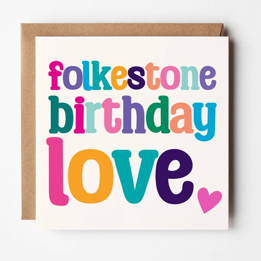 Your Town Birthday Love - Customised Card