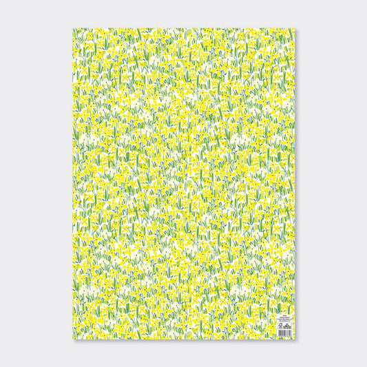 Gift Wrap Sheets - Yellow Floral