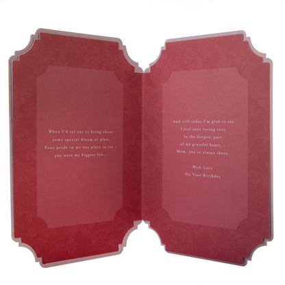 Birthday Card for Mum - Floral Design with Verse