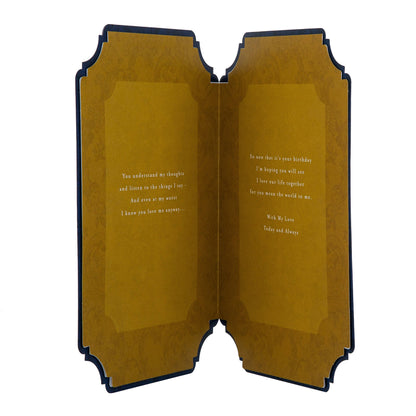 Birthday Card for Husband with Floral Design and Verse