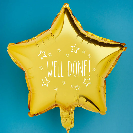 Gold Star 'Well Done' 20" Foil Balloon