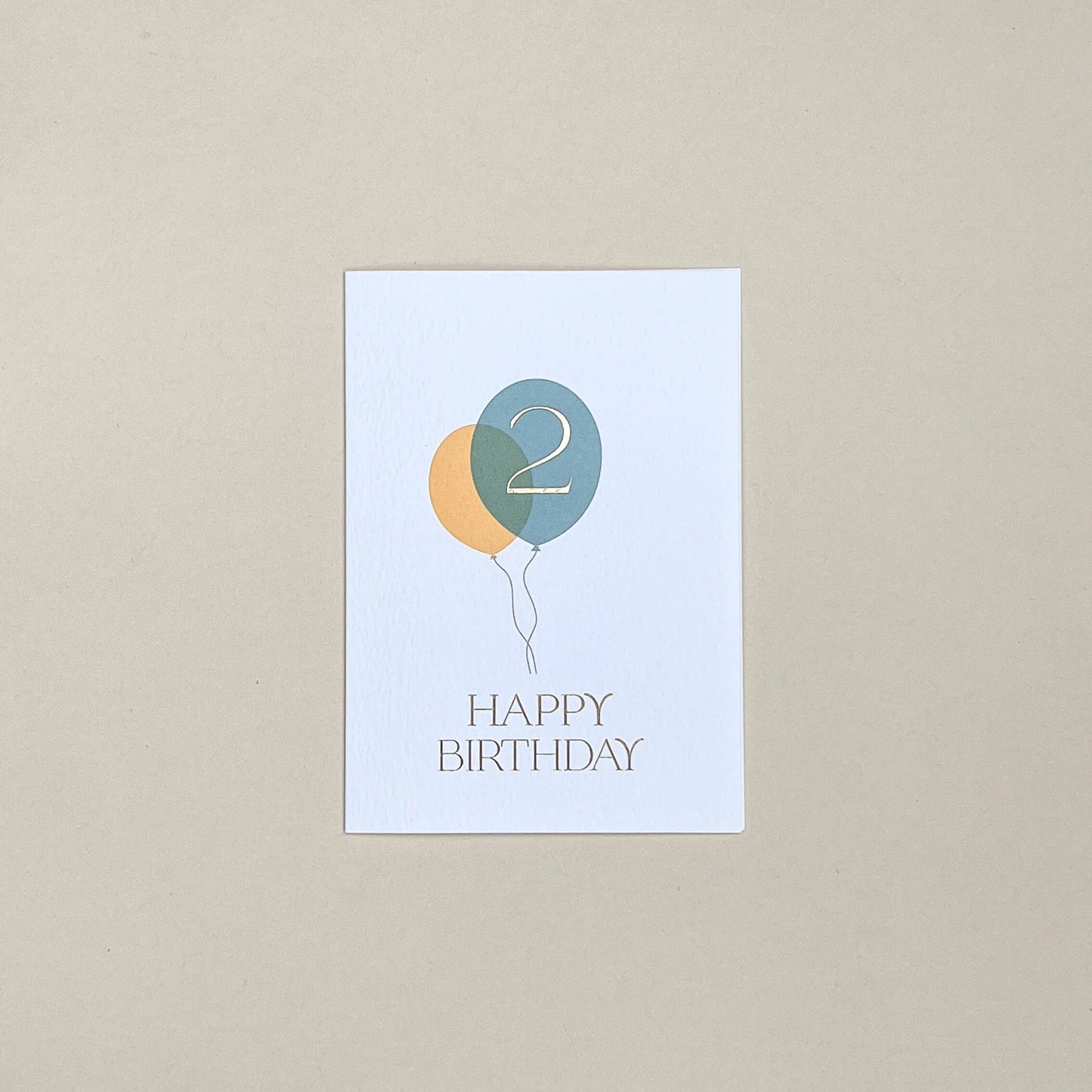 Second Birthday Balloon Bunch Card