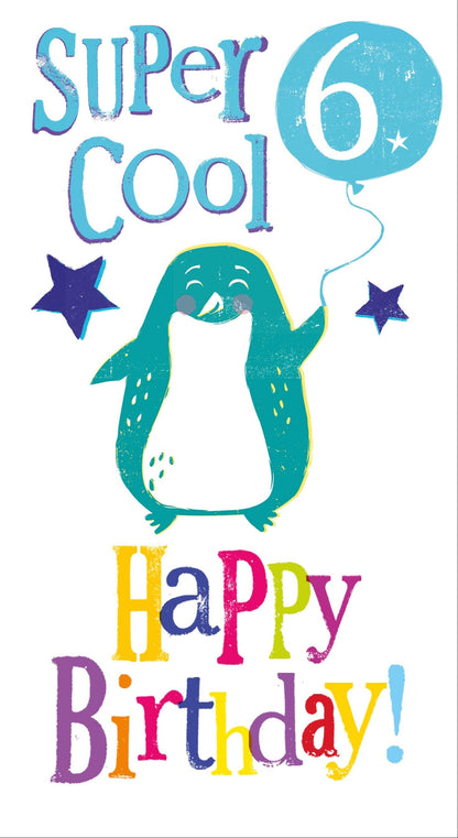 Brightside Age 6 Birthday Card