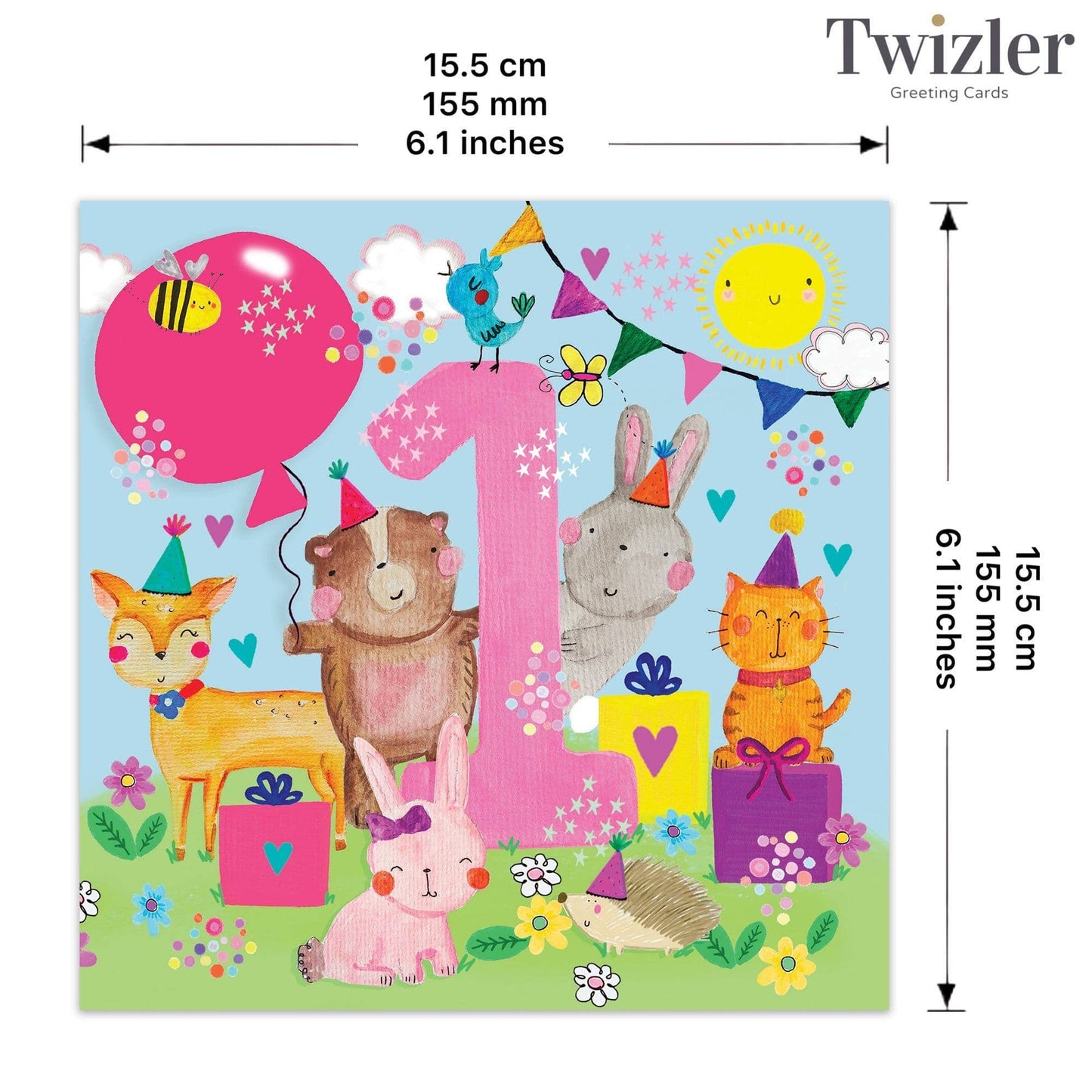 Age 1 Girl's Birthday - Woodland Animal Party