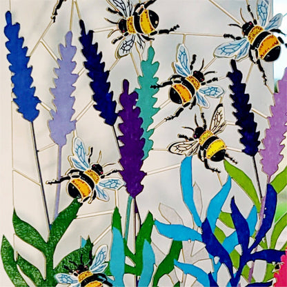 Age 50 Bee Design Birthday Card, 50TH Celebration