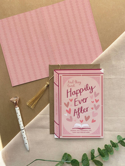 Happily Ever After – Luxury Book Anniversary Wedding Card