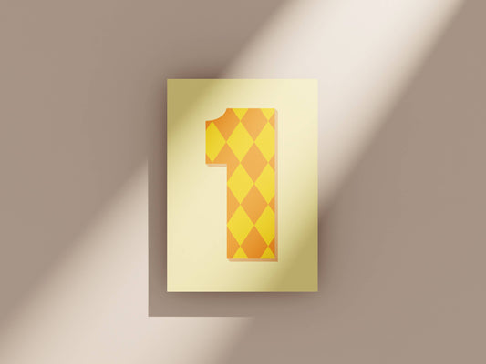 Age 1 Kids Birthday Card