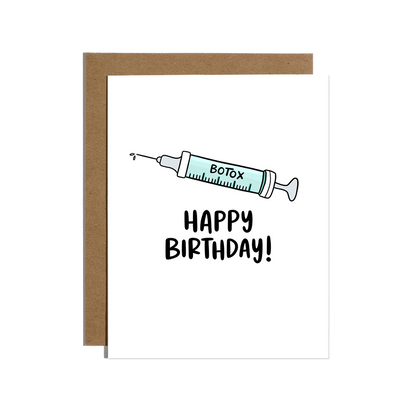 Botox Birthday Greeting Card