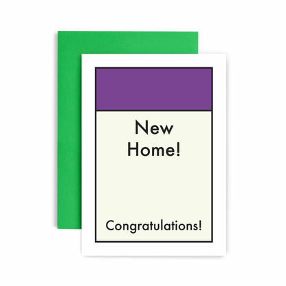Game Property Card Congratulations on your New Home Card