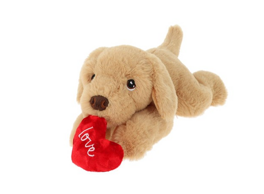 35cm Keeleco Labrador with heart