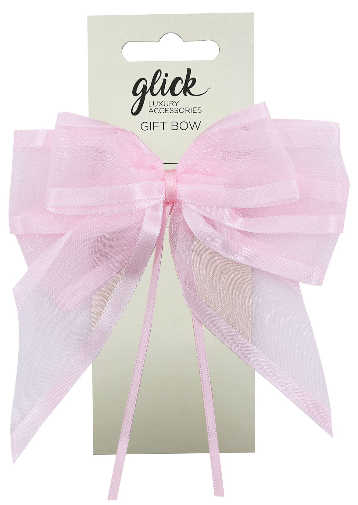 DESIGNER S/EDGE RIBBON BOW LIGHT PINK