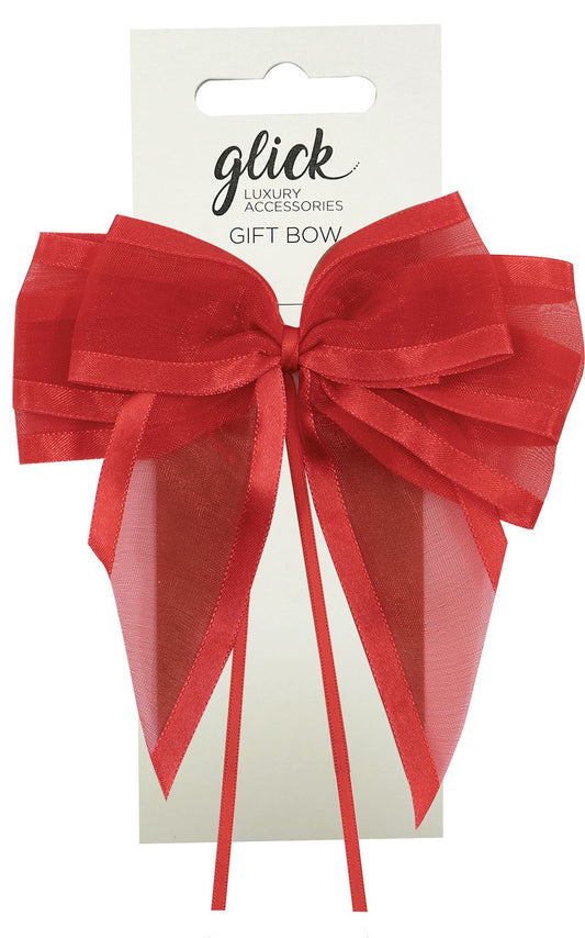 DESIGNER S/EDGE RIBBON BOW RED