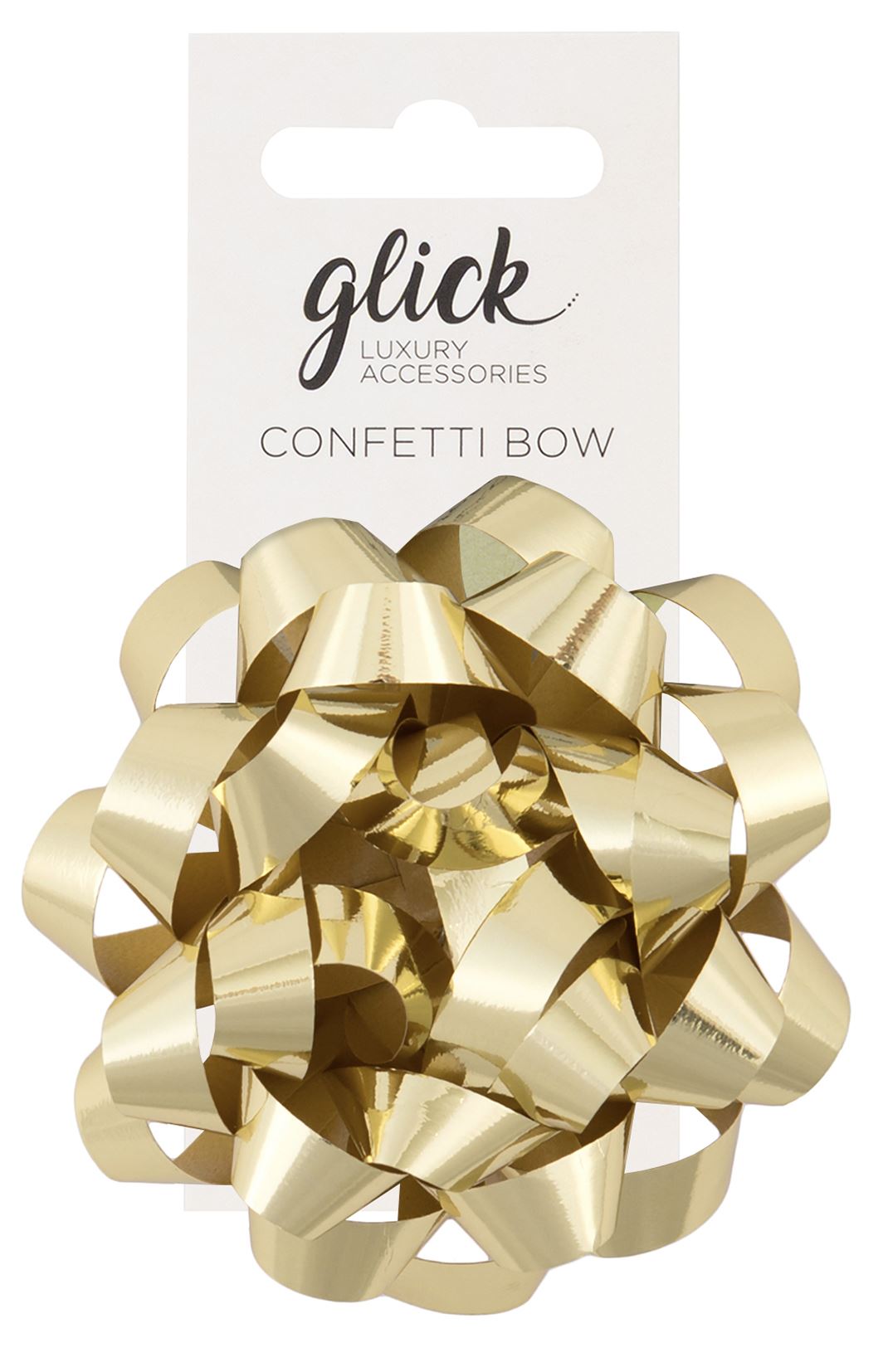 BOW CONFETTI METALLIC GOLD