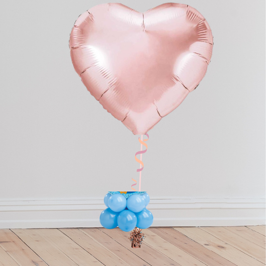 36 inch Giant Heart with Double Crown