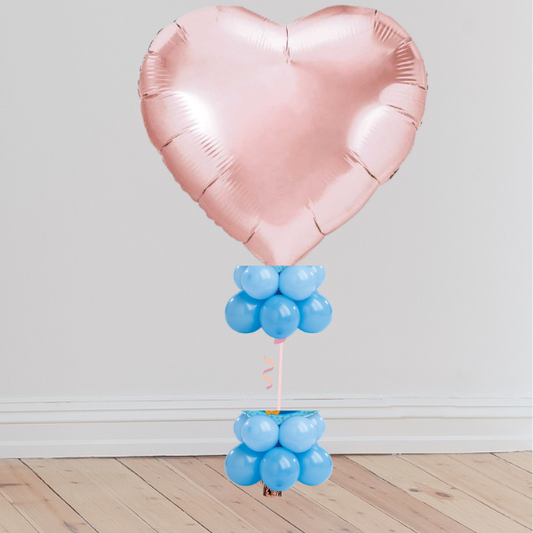 36 inch Giant Heart with Double Crown