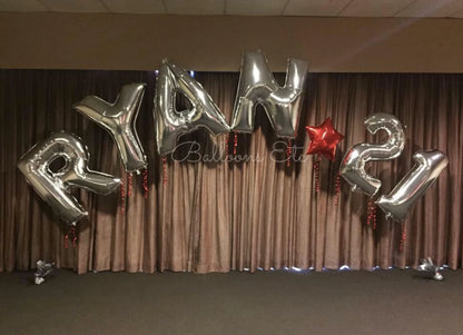 Make Your Own Latex Letter String Balloon Arch