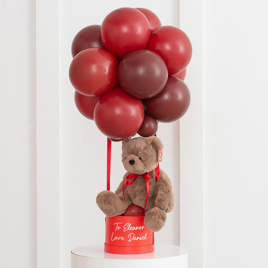 Red Cherry Personalised Latex Hot Air Balloon (Toy Not Included)