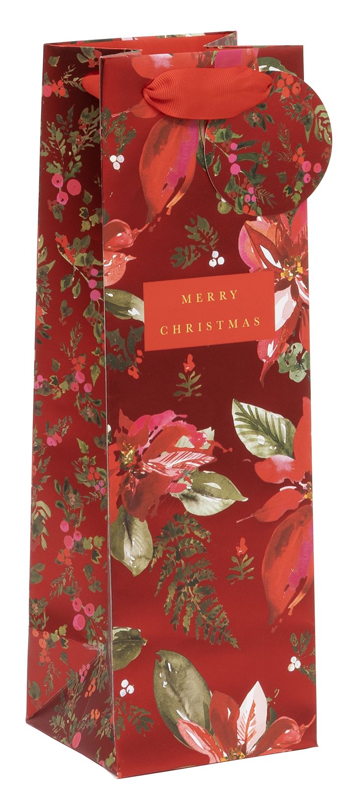 BAG BOTTLE PERFECT POINSETTIA RED