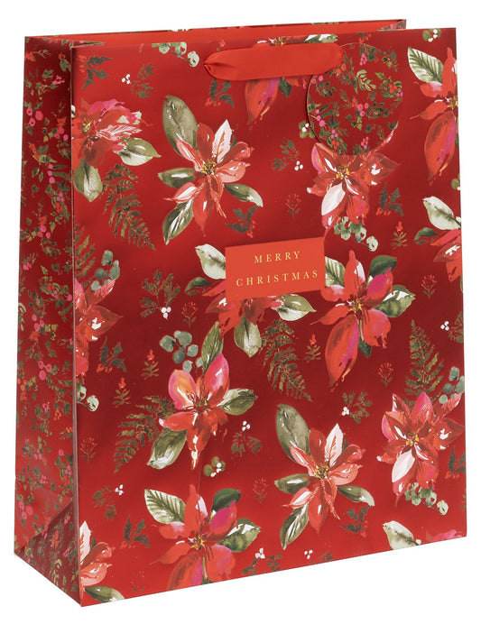 BAG SHOPPER PERFECT POINSETTIA RED