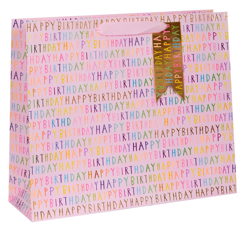 BAG LAND. SHOPPER PS H BDAY PINK