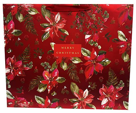 BAG SHOPPER LANDSCAPE PERFECT POINSETTIA