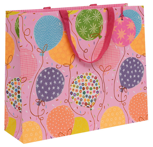 BAG SHOPPER LANDSCAPE BIG BALLOONS PINK