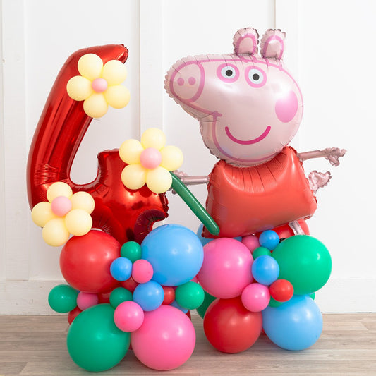 Peppa Pig Personalised Number Balloon Stack