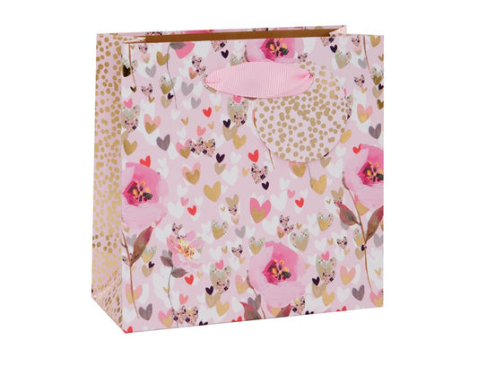 BAG SML S DYMENT HEARTS & FLOWERS