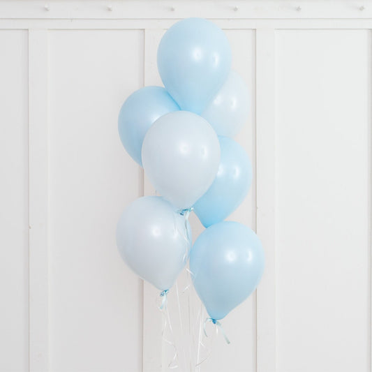 Baby Blue Latex Balloon Bouquet (Helium Filled)