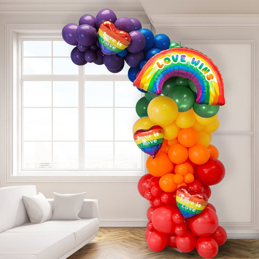 Pride Party Latex Organic Half Arch