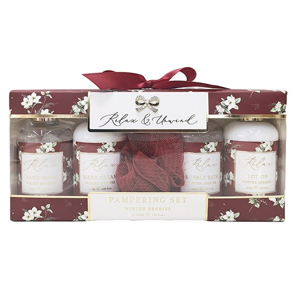 Xmas Hearts Design Berry Pamper Set