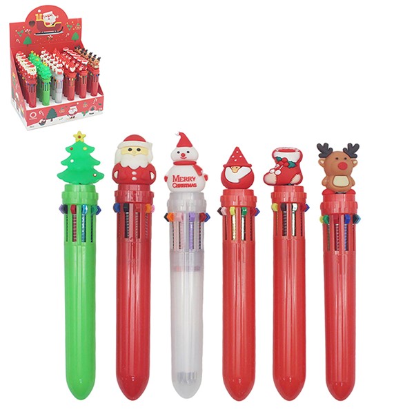 Jolly Colour Change Xmas Pens Bear