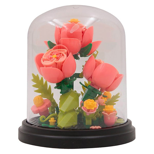 Minibricks Flower Dome Pink Roses