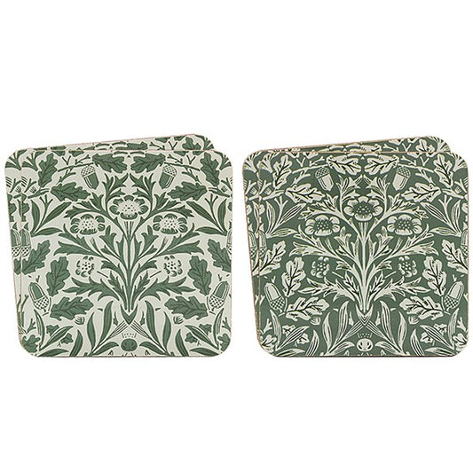William Morris Acorn Coasters Set of 4