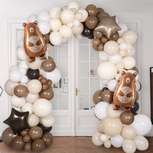 Neutral Baby Ready Made Latex Balloon Arch Inflated