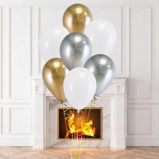 Metallica Latex Balloon Bouquet (Helium Filled)