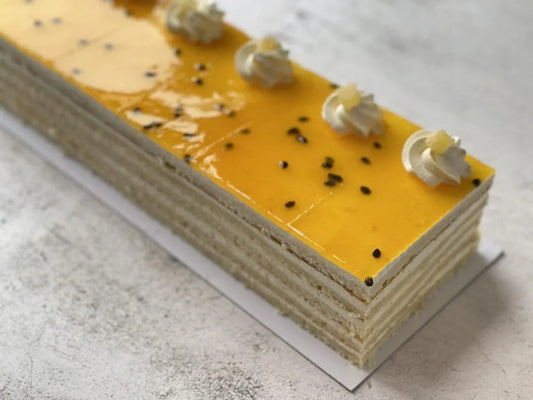 Passion Fruit Cake Slice
